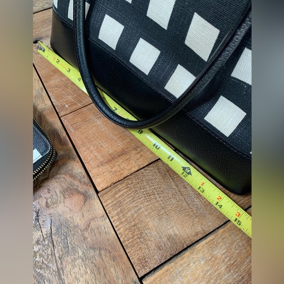 Kate Spade Black and Cream Check Pattern Handbag and Wallet Set - Picture 5 of 8